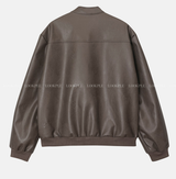  Mirei Two-Way Double Line Biker Leather Jacket