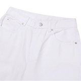 [SET UP가능] Cotton semi wide denim pants(2color)