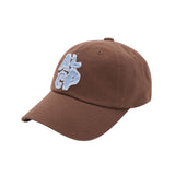 ALCP アップリケウォッシュドボールキャップ (Brown)
