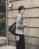 Luffy 23-embroidered wide sweatpants