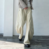 Geometric Panel Rivet Curved pants