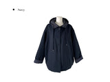 Rumber Check Color Matching Overfit Hood Padding Jumper
