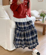 ソルベロングチェックスカート