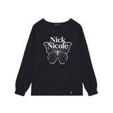 BUTTERFLY SIGNATURE LS TOP_BLACK WHITE