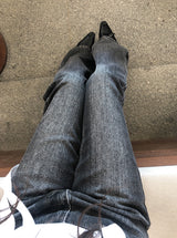 Synth Vintage Washing Bootcut Denim Pants
