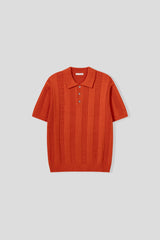 Dao placket collar knitwear