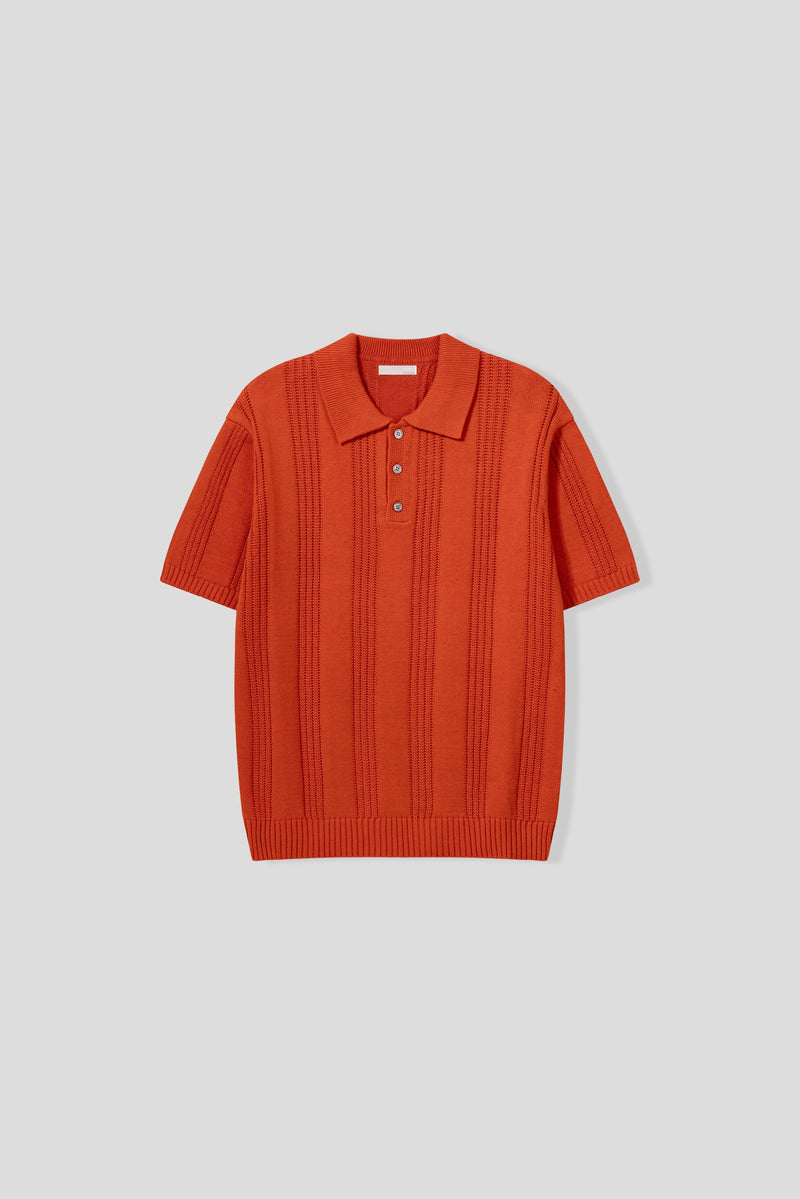 Dao placket collar knitwear