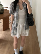 Flute Checkered Shirt (3 colors)