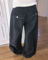 Piin Studded Fleece Vintage Wide Pants