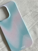 [水色の波模様グラデーションケース]