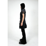 RUFFLE BUTTON DRESS