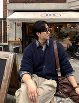 Land Y Alpaca Round Knit Cardigan