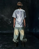 "CHAOS GIRL" WHITE WAXED T SHIRT