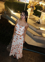 Goldfish lace cancan two-piece set