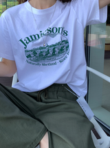 Andy House Lettering Short Sleeve T-shirt / 3 colors