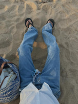 ASCLO Obi Less Denim Pants (2color)