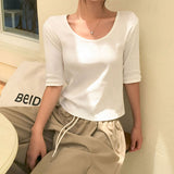 [MADE/6colors] WANT MILLED COTTON FOUR-SLEEVE T-SHIRT