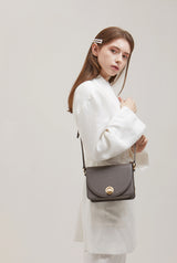 ISLE MINI ショルダーレザーバッグ / Mud Grey