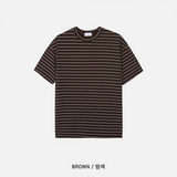 [S/S] ストライプオーバーフィット半袖Tシャツ(7coolor)