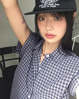 Nontion Vintage Seersucker Slim Check Shirt