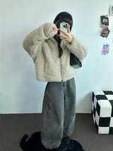 セミバルーンワイドバルーンデニムロングパンツ 💙🩵🤍🩶4カラー