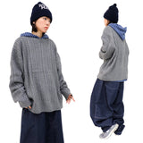 Oversized Cable-Knit Wool Sweater