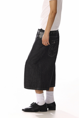 Embroidered Cropped Jeans