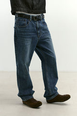 Cut-Off Full Grain Leather Belt (Black)