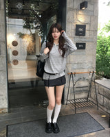 Button wrap skirt pants