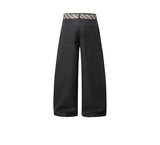 Tie-Belt Wide Tailored Pants