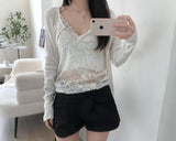 Pound lace cardigan (3 colors)