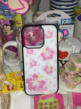 polka dot flower glass case
