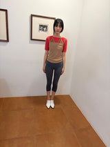 トライアングルメッシュトップス