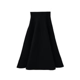 Flared knit skirt