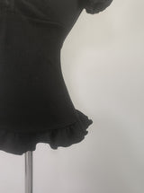 Rudica Puff Frill Top (black)