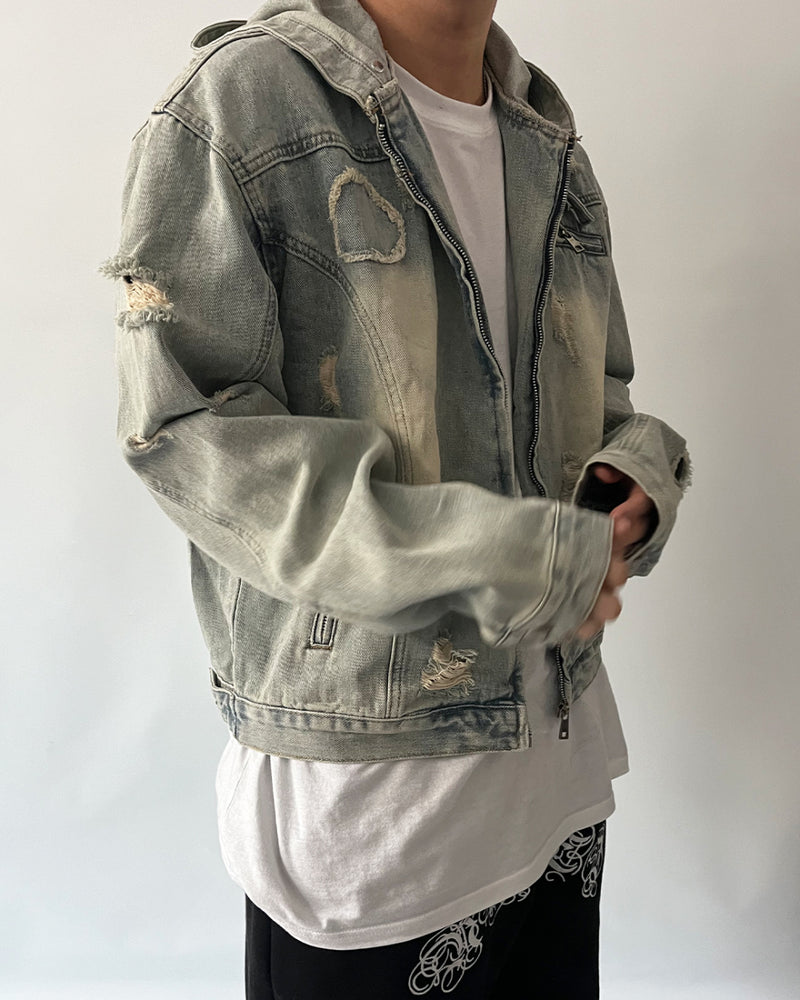 EV Dekki Hood Denim  jacket (2C)