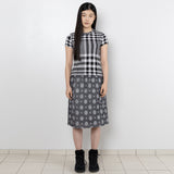 Poket Layered Skirt - Dot White