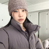 Nien boucle fur beanie hat