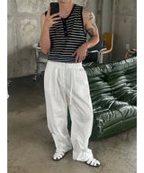 [S/S] Stripe henry neck sleeveless(3color)