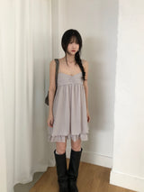 Eve Shirring Mini Dress (3 colors)