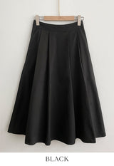 Julian Pintuck Pleats Long Skirt