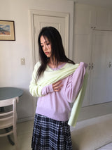 ルエルカシミアVネックニット (4color)