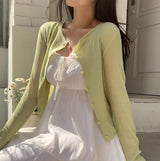 [BELLIDE MADE] FRUIT LINEN CARDIGAN