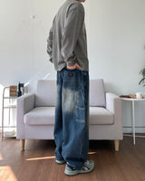 カーペンターパッチデニムパンツ