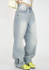(UNISEX)soft denim pants