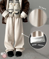Bren ribbed fleece banding pants
