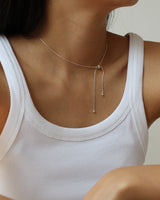 [Silver 925] Sliding Bow Necklace