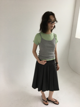 Plain cotton t-shirt (3color)
