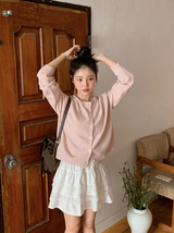 #Lace Tiered Mini Skirt (2color)