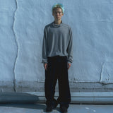 Jersey stripe turtleneck / Ivory